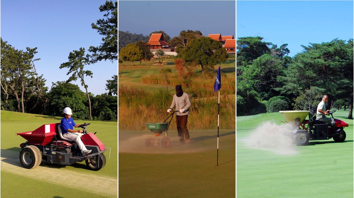 three sand topdressing applications